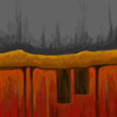 Abstract image for printing - digital painting © Cubitron