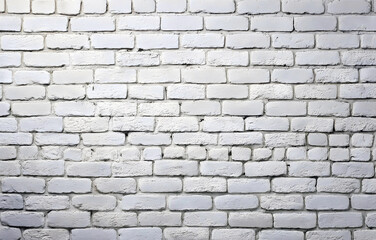 Rustic white brick wall background. Brick wall background.