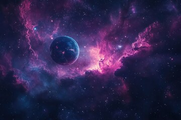 Cosmic Scene with Vibrant Colors and Stunning Details