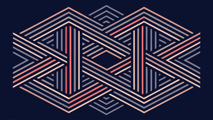 Linear flat abstract lines pattern