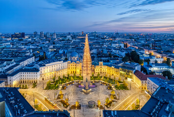 The city of Łódź - view of Freedom Square. Lodz, Poland. © Tomasz Warszewski