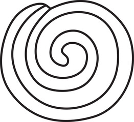 chocolate pinwheel cookie baked sweet bakery clipart