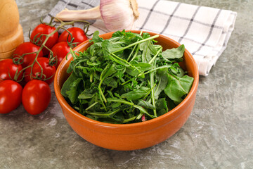Arugula and spinach mix salad