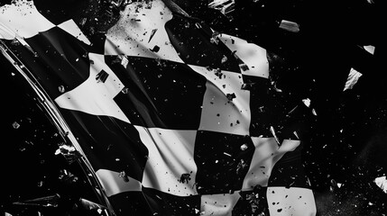 Minimalist abstract design for racing poster or banner template.