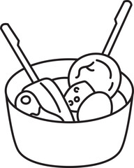 oden japanese food clipart