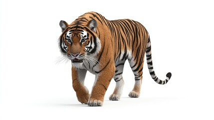 Obraz premium Wild Animal Concept (White Background) Prompts.
