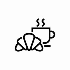 breakfast morning icon sign vector