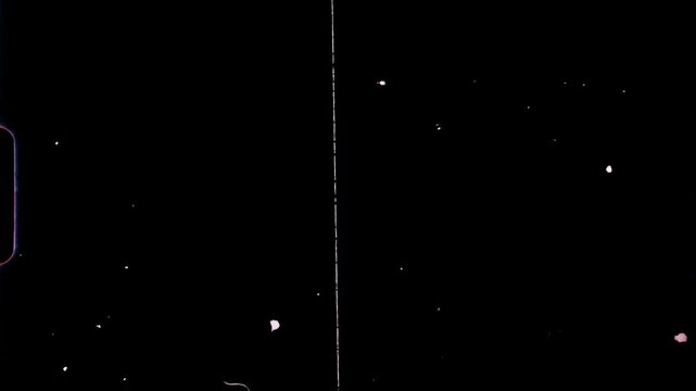 Film burn 8mm effect ,Long Flickering Frame Overlay animation. 4K Noise Dust loop .