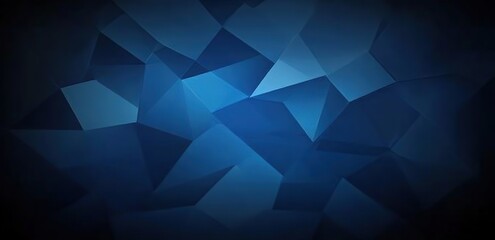 Fototapeta premium Abstract blue geometric background with triangle shapes