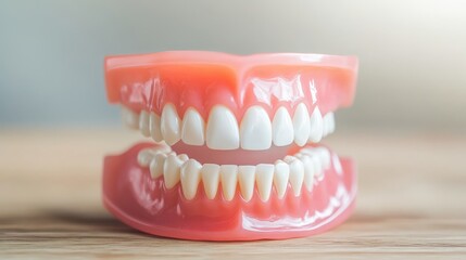 Obraz premium Dentistry covers oral hygiene, tooth anatomy, decay, and treatments like tartar removal, dentures, and orthodontics, with focus on Oral Health Month, Dentist Day, and children's dental care.