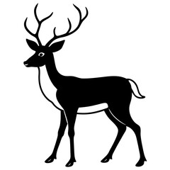 deer silhouette vector