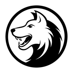 Dog head vector illustration