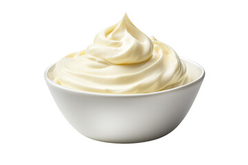 vanilla cream isolated on transparent background