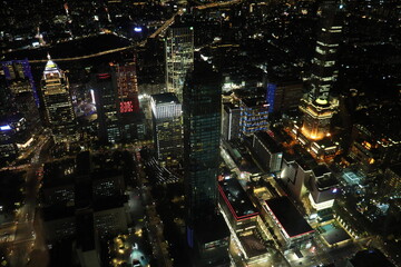 台湾の夜景　台北101　台湾