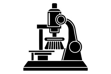 microscope isolated on white