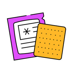 sterile gauze pads first aid line icon vector. sterile gauze pads first aid sign. isolated symbol illustration