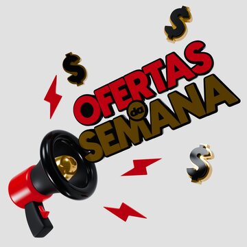 3d selo promocao da semana ofertas de supermercado, super ofertas ofertas da semana