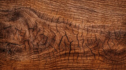 Naklejka premium Exploring The Intricate Bark Texture Of Oak, Showcasing Natural Wood Cracks And Rough Grains.