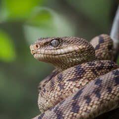 Fototapeta premium Close-Up of a Snake's Eye in the Wild