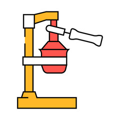 juicer pomegranate line icon vector. juicer pomegranate sign. isolated symbol illustration