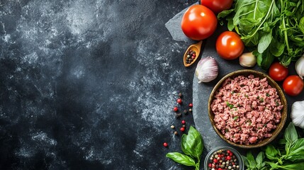 Organic pork with spices