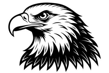Bald Eagle silhouette vector illustration