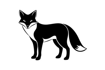 Red Fox silhouette vector illustration