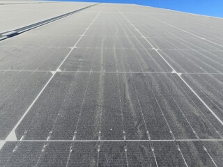 PV modules with dust on it needs to be cleaned, desert areas got sand storms during the seasons and year repeatedly which covers the module and prevent energy generation in the cells
