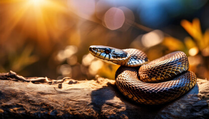 Obraz premium Close-Up of a Snake