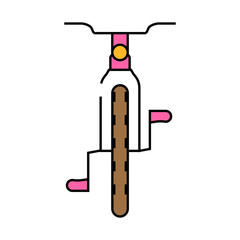 bicycle transport vehicle line icon vector. bicycle transport vehicle sign. isolated symbol illustration