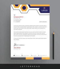 Fototapeta premium Professional Corporate Business Letterhead Design Template for Business Branding