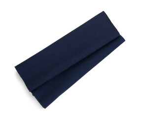 Dark textile table mats on white background