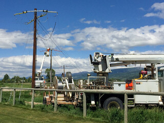 Linemen Installing Cables