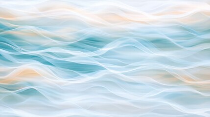 Fototapeta premium Abstract Background with Wavy Lines in Blue and White Hues