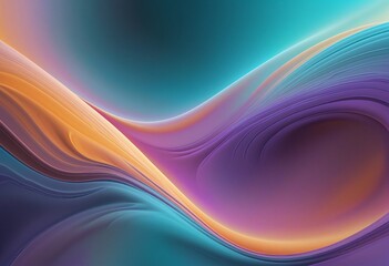 Naklejka premium Fluid Gradient with MediumPurple, Cyan, RosyBrown, Silver and Gold Transitions