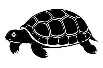 gopher tortoise silhouette vector illustration