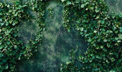 Obraz premium A green wall with a textured surface