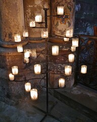 Kerzenleuchter in Kathedrale