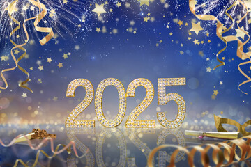 2025 Happy new year fireworks