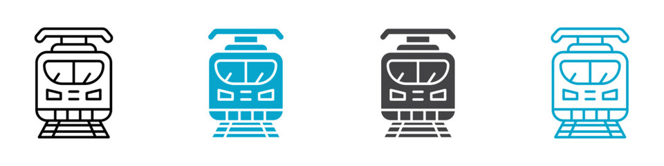 train icon Vector outline sign