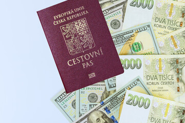 With Czech passports, citizens experience inflation and invest their savings in United States dollars