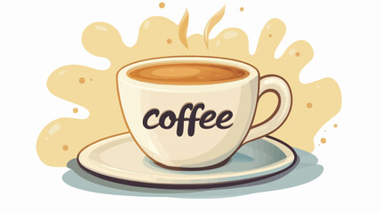 Obraz premium illustration of a cup of coffee.