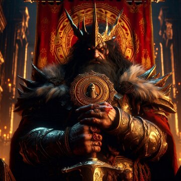El rey oscuro desata su poder en la sala del trono ancestral
