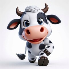 funny cartoon cow