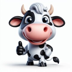 cow isolated on white background