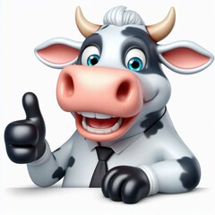 cow isolated on white background