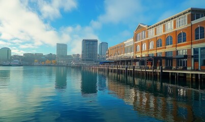 Obraz premium bay waterfront with