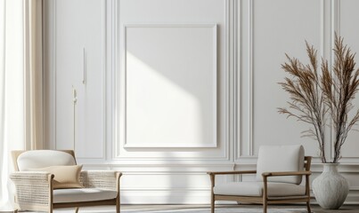 white Poster frame layout