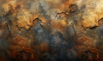 Abstract textured background in color with cracked paint.