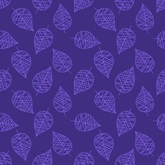 Autumn oak seamless leaves and acorns pattern for fabrics and linens